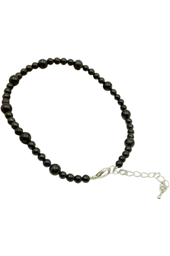 Shungite Stones Shungite Protection Shungite Stone Anklet For Women Shungite Crystal Shungite Beads[o7382]