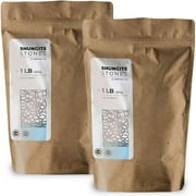 Shungite Stones - by wellness hut - Authentic Tier III Karelian Rocks for Drinking Water Infusion - Natural Minerals with High Fullerenes Content - 2-Pound Bag