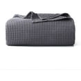 thumbnail image 1 of Shunjie.Home 100% Cotton Waffle Bed Blanket Queen Size, Throw Blanket for Couch All Seasons (Grey, 90x90), 1 of 8