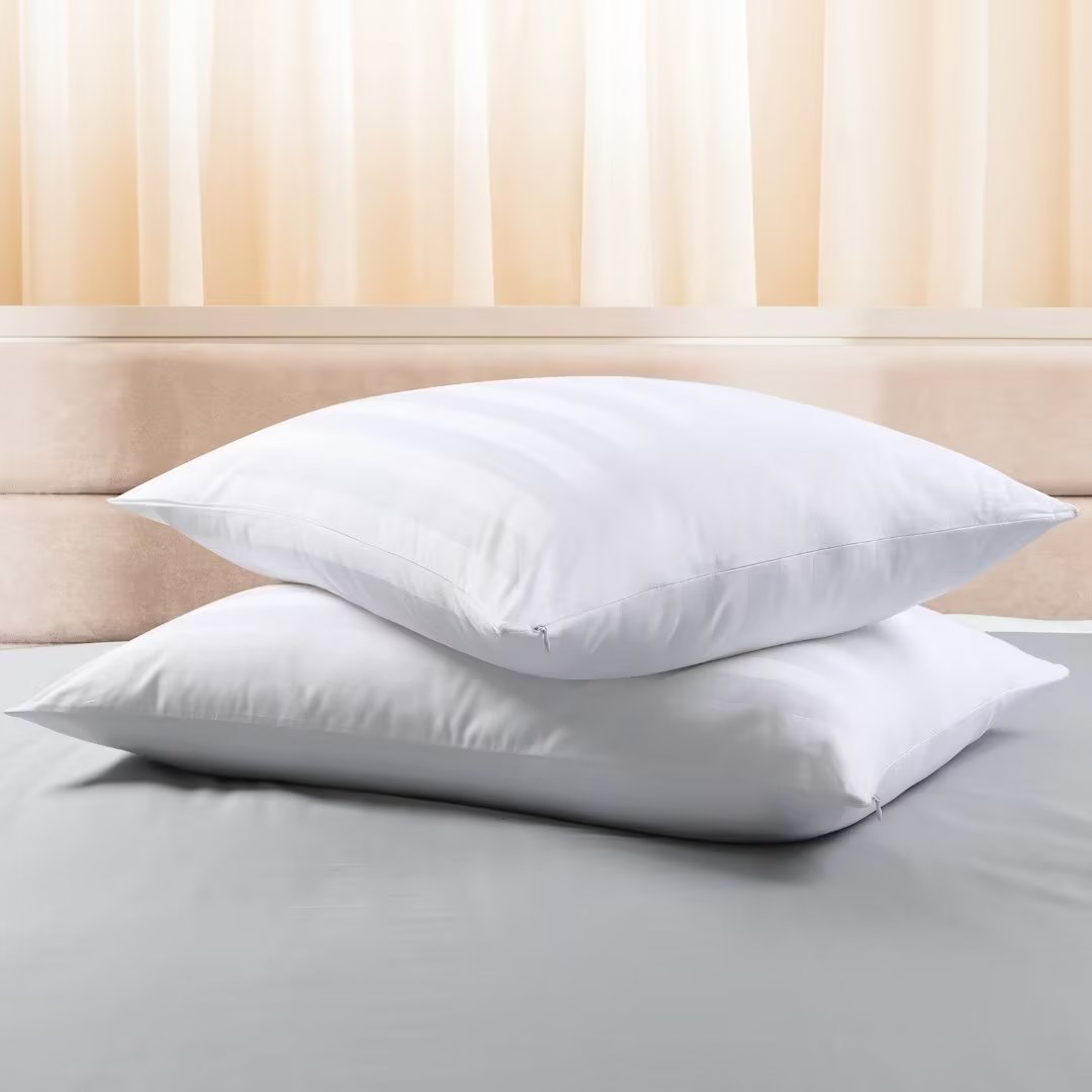 Shunjie.Home 4 Pack Cotton Zippered Pillow Protectors Queen Size, Cooling Pillow Case Pillow