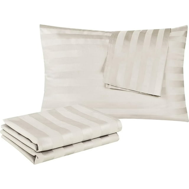 Shunjie.Home Cotton Zippered Pillow Protectors, Queen Size, 2 Pack