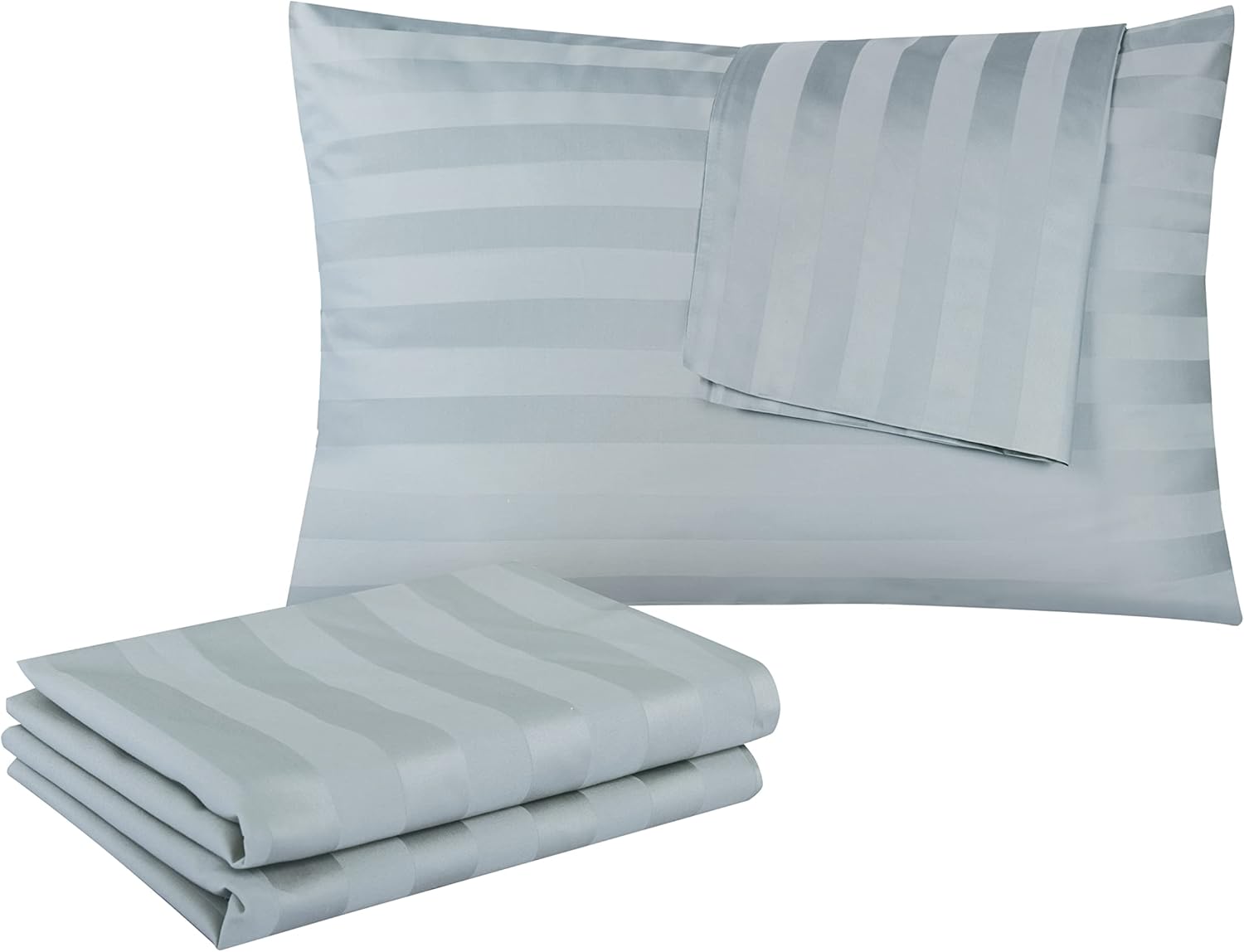 Shunjie.Home Lenzuolo Piano Per Letto King Size – 400 TC, 100% Cotone Egiziano, Antimacchia E Non Sbiadisce, Avorio, 284.5x259.1 Cm