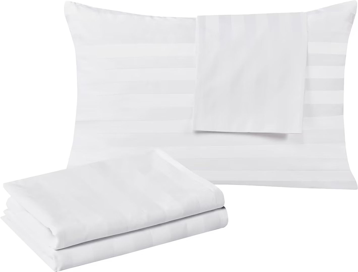 Shunjie.Home Cotton Zippered Pillow Protectors, Queen Size, 2 Pack