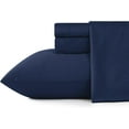 thumbnail image 1 of Shunjie.Home Twin Bed Sheets Set 3 Pieces, 600 Thread Count 100% Egyptian Cotton Bed Sheets, Breathable, Soft & Silky Sateen Weave Fits Mattress from 8" Up to 16" Deep Pocket(Navy Blue, Twin), 1 of 7