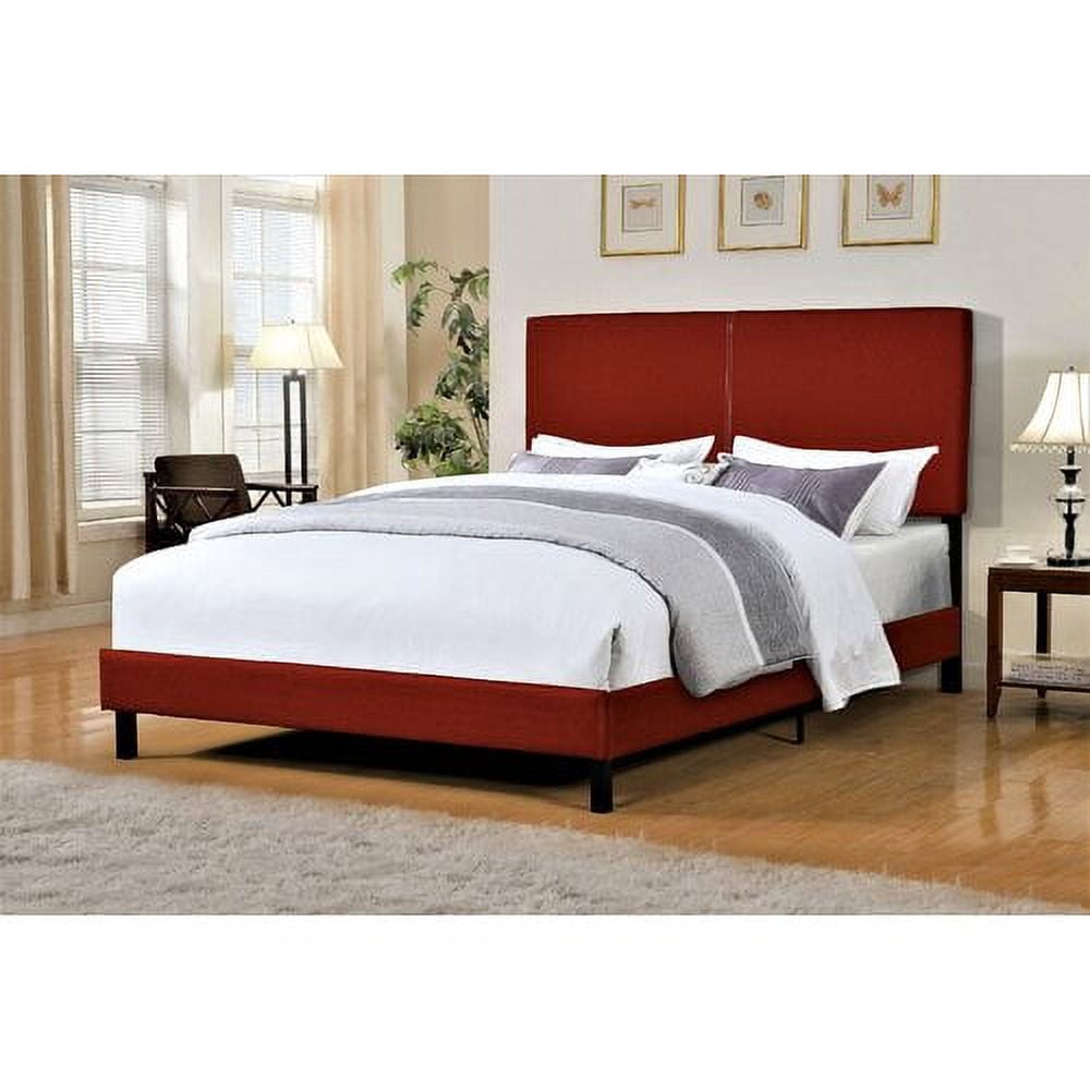 Shunk Panel Upholstered Platform Bed-Full