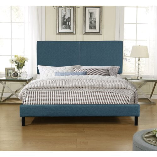 Shunk Panel Upholstered Platform Bed-Full