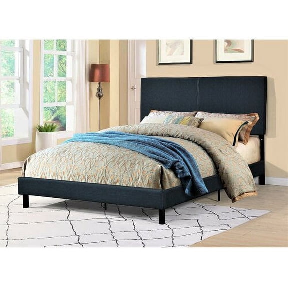 Shunk Panel Upholstered Platform Bed-Twin