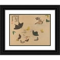 thumbnail image 1 of Shunkei Mori 24x19 Black Ornate Framed Double Matted Museum Art Print Titled: Chuka Senzen, Pl.12 (ca 1889), 1 of 5