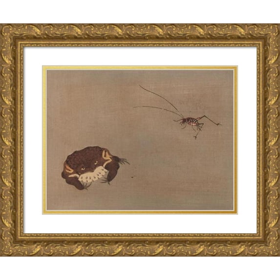 Shunkei Mori 24x19 Gold Ornate Framed and Double Matted Museum Art Print Titled - Chuka Senzen, Pl.10 (ca 1889)