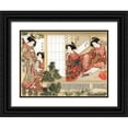thumbnail image 1 of Shunsho, Katsukawa 18x15 Black Ornate Wood Framed with Double Matting Museum Art Print Titled - Japanese Beauties, 1776, 1 of 4