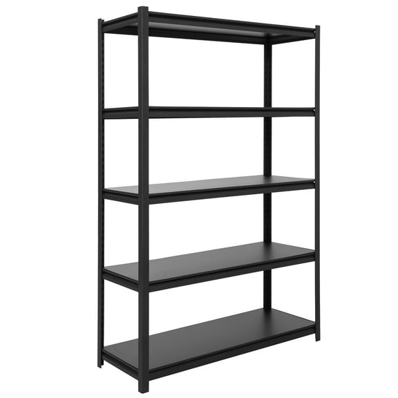 Shuntong 48" W x 18" D x 72" H Garage Shelving Heavy Duty Loads 3500 Lbs, 5 Tier Adjustable Storage Shelves Metal Shelving, Standing Utility Shelf Racks for Pantry Warehouse Kitchen