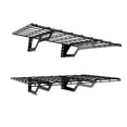 thumbnail image 1 of The Atlas 2-Pack 2x3 ft Garage Wall Shelves, 400lbs Heavy Duty Garage Shelving Wall Mounted, 24"x36" Metal Floating Shelf Storage Rack, Hammertone, 1 of 6