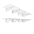 thumbnail image 1 of The Atlas 2-Pack 2x6 ft Garage Wall Shelves, 800lbs Heavy Duty Garage Shelving Wall Mounted, 24"x72" Metal Floating Shelf Storage Rack, White, 1 of 6