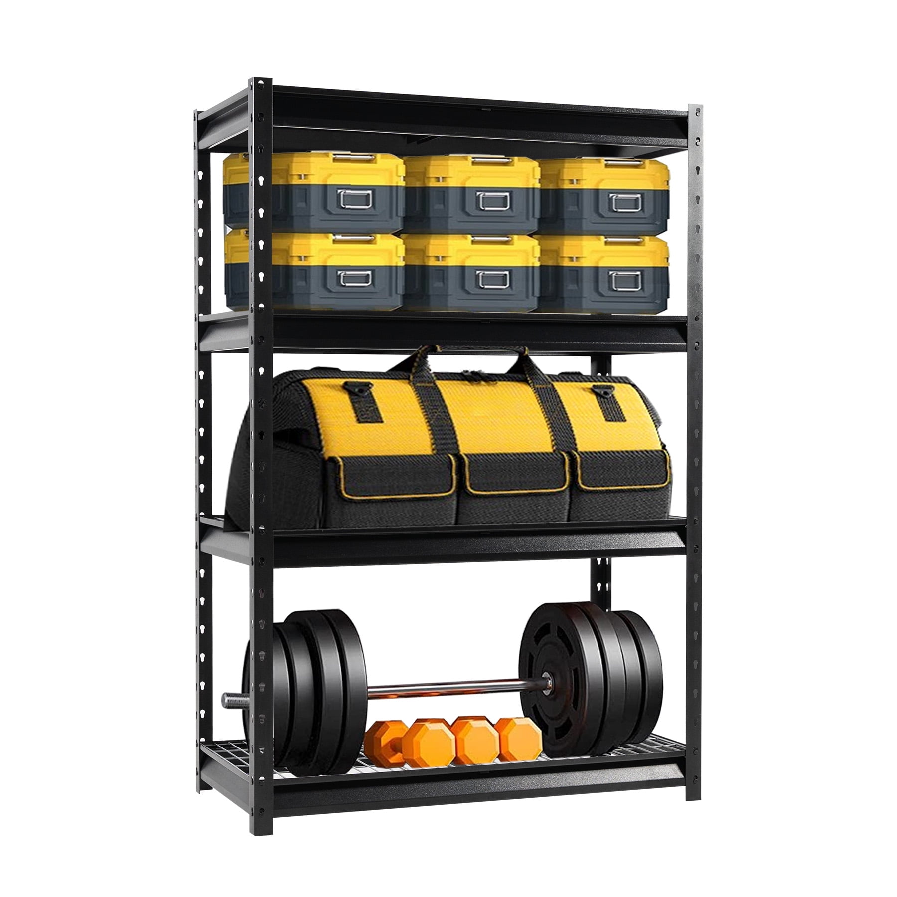 Shuntong The Atlas 4Tier Heavy Duty Garage Shelving, Adjustable Metal Storage Shelves, All