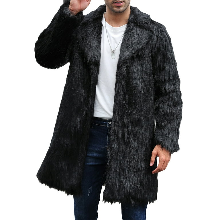 Fashion Faux Fur Long Sleeve Lapel Outwear Fashion Faux Fur Long Sleeve Lapel Outwear
