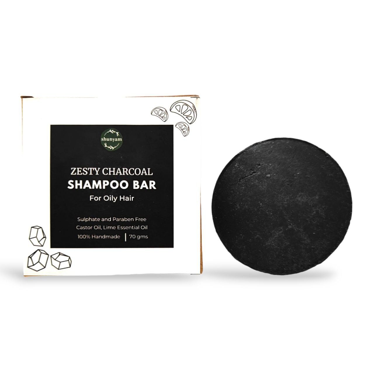 Shunyam AllNatural Shampoo Bar for Oily Hair Sulphate Free,Natural, EcoFriendly, Sustainable