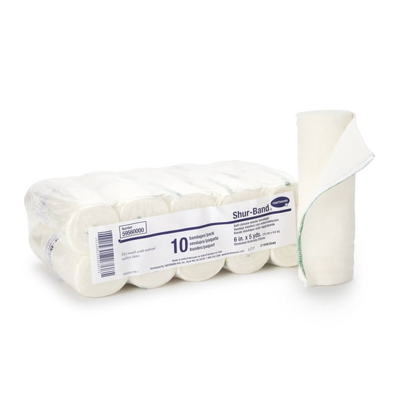 Shur-Band LF Elastic Bandage 6 Inch X 5 Yard Natural, Pack of 3 - 59560000