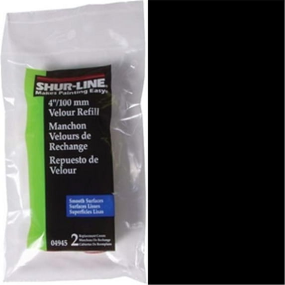 ROLLER CVR VELOUR 4" 2PK