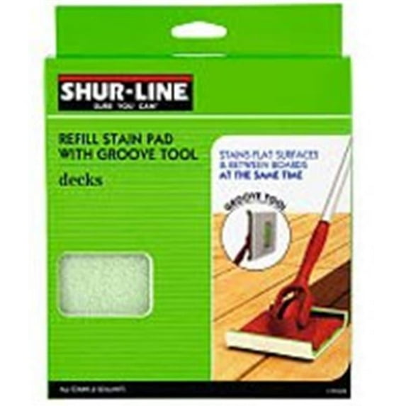 Shur-Line 1791258 Stain Pad With Groove Tool Refll