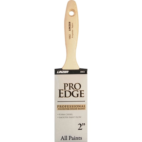 Shur-Line Premium Select Brush 55534N - Durable Polyester Wall Brush - 2-Inch Flat  Interior & Exterior Use, Professional Finish