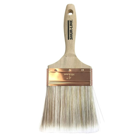 Shur-Line 55538N Beavertail-Poly Premium Select Brush, 4-Inch