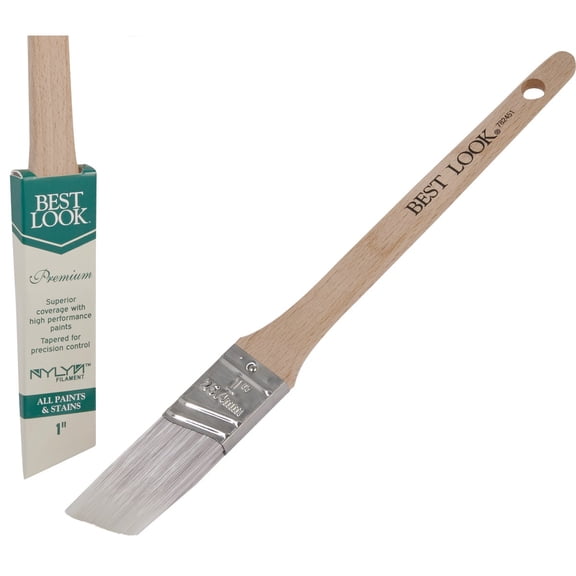 Shur-Line Thin Paint Brush - Durable Nylon Bristles - 1 In Interior & Exterior Use, Professional Finish