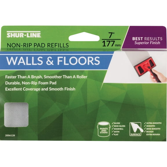 Shur-Line Best 7 In. Best Results Walls & Floors Non-Rip Pad Refill - Pack of 6  Residential Use, Standard Application