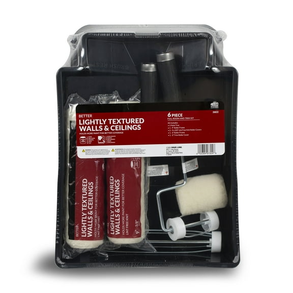 Shur-Line Better 6-Piece Lint Free Knit Full Room Paint Tray Set