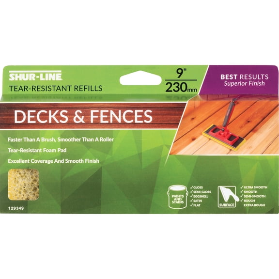 Shur-Line Deck & Fence Refill Pad - Pack of 6 Residential Use, Standard Application