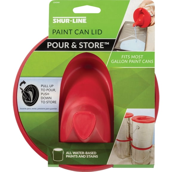 Shur Line Shur-Line Store & Pour Lid, Red - Pack of 4