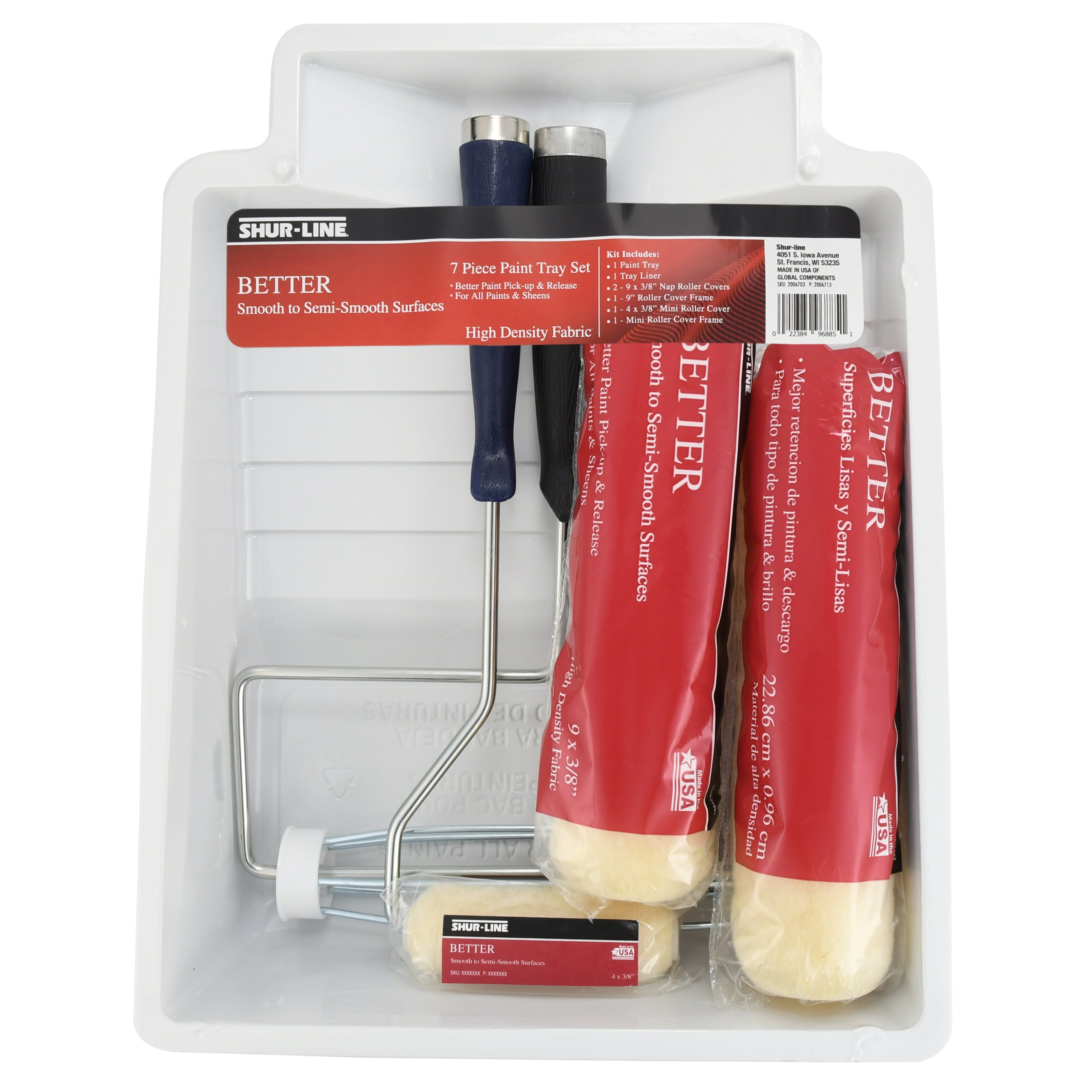 ShurLine Walls & Ceilings Paint Kit, 7 Piece