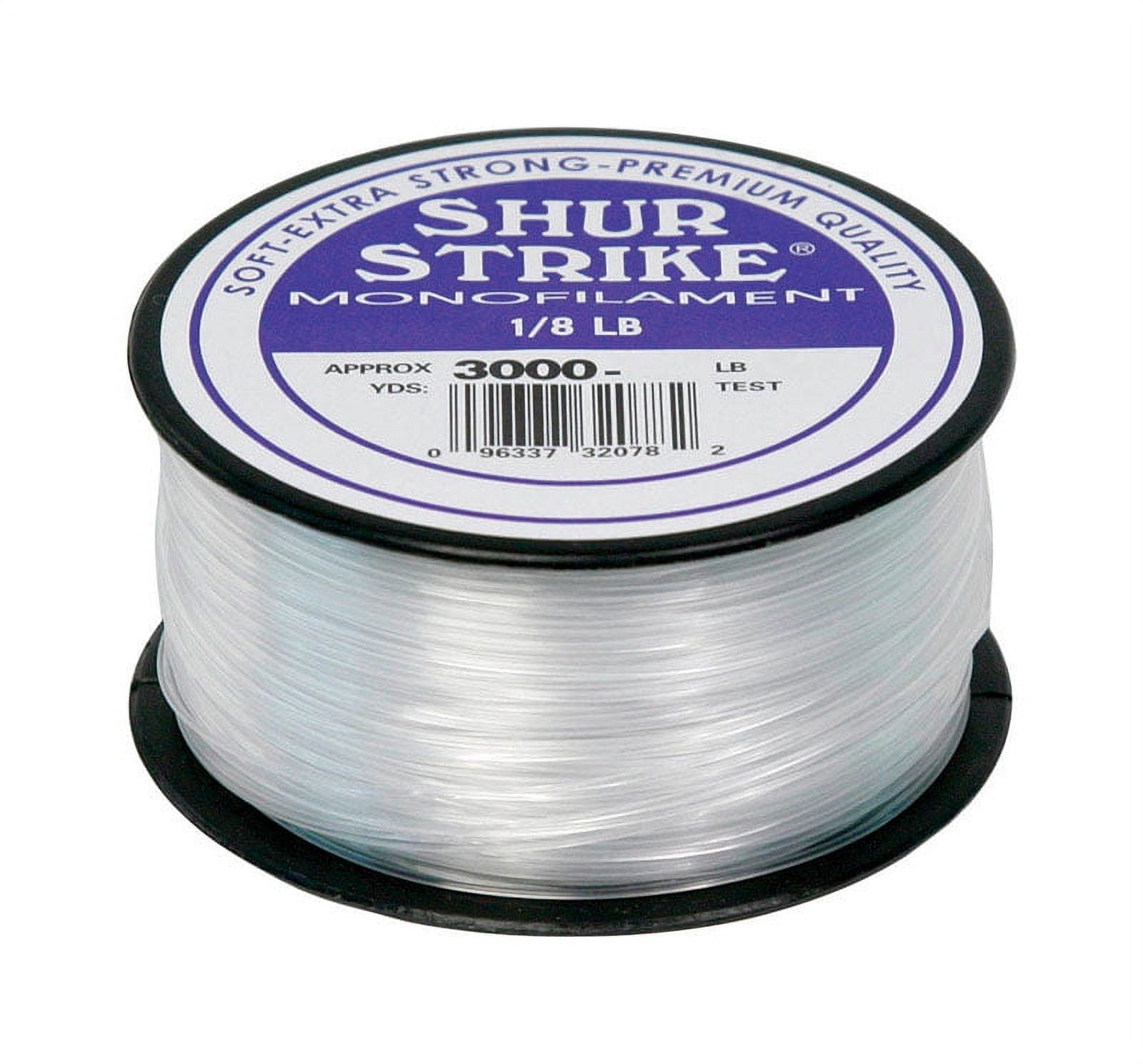 Shur Strike 3000-15 Bulk Monofilament Fishing Line 1/8Lb Spool 15