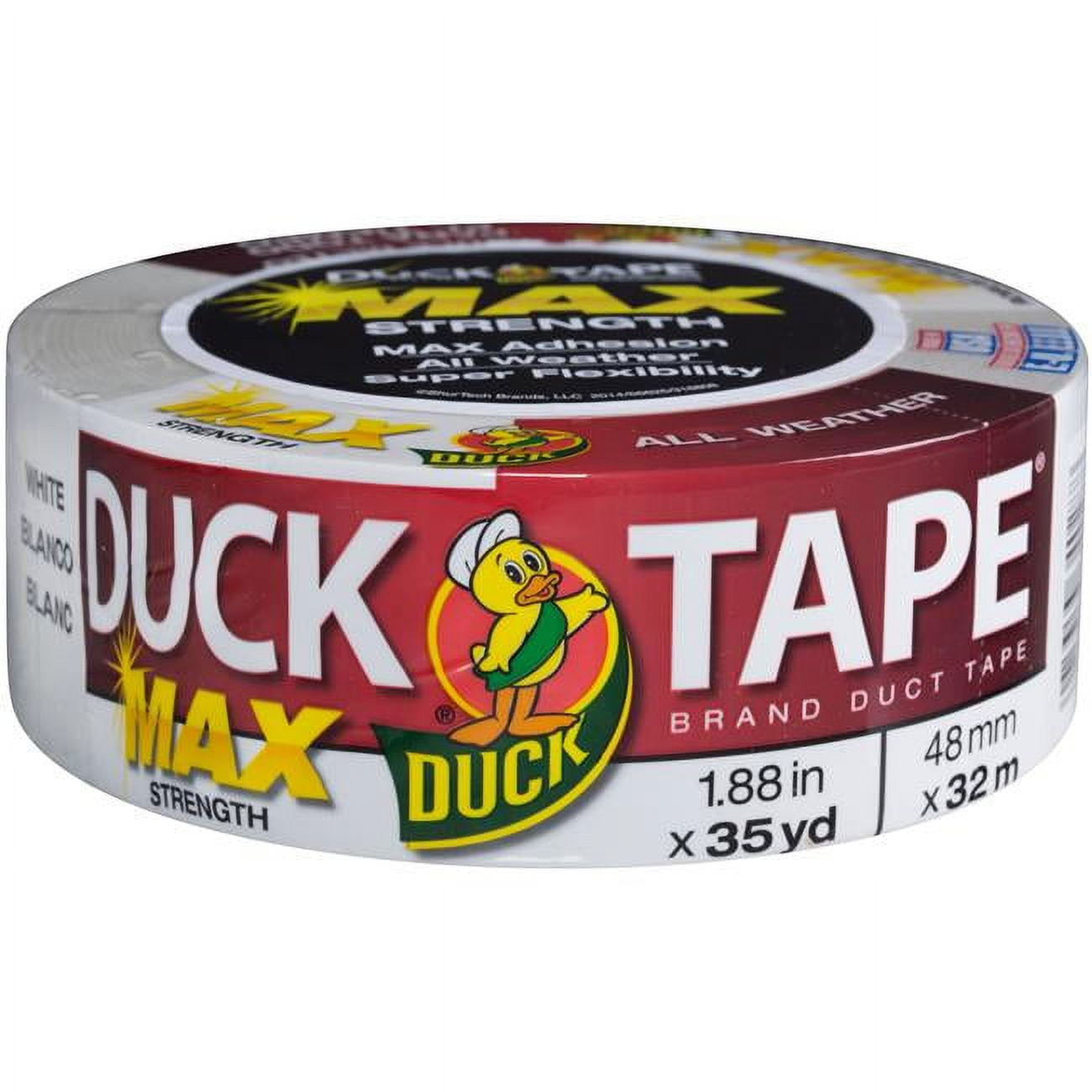 ShurTech 1.88 in. Maximum Strength Duck Tape, White