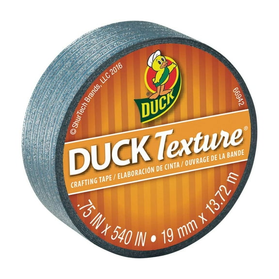 ShurTech Duck Texture Crafting Tape - 0.75" x 15 yd, Turquoise Stripe