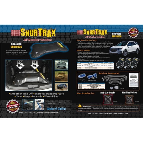 ShurTrax 101 SUV & Auto Sell Sheet