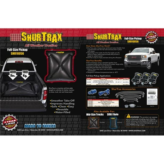 ShurTrax 103 Full-Size Pick-UP Sell Sheet