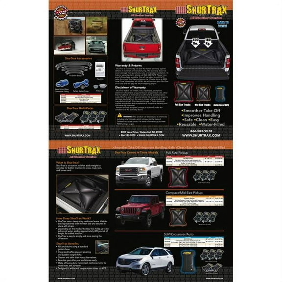 ShurTrax 104 Tri-Fold Brochure Templates