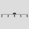 thumbnail image 1 of Shura Bronze 5-Light Track Light with Rotatable Heads, Integrated LED Bulbs, 3000K, 4 ft., 1 of 8