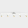 thumbnail image 1 of Shura Matte White 5-Light Track Light with Rotatable Heads, Integrated LED Bulbs, 4000K, 1 of 8