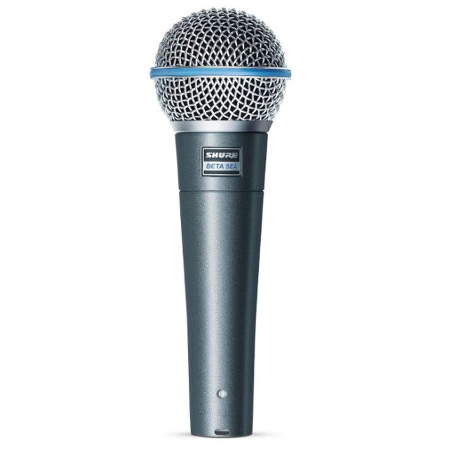 Shure BETA 58A Vocal Microphone Single Element Supercardioid Dynamic