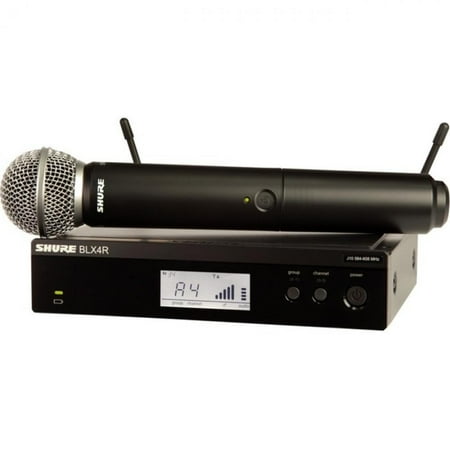 Shure Wireless Vocal Rack-mount Set with Beta 58A - 596 MHz to 616 MHz Operating Frequency - 50 Hz to 15 kHz Frequency Response - 299.87 ft Operating Range