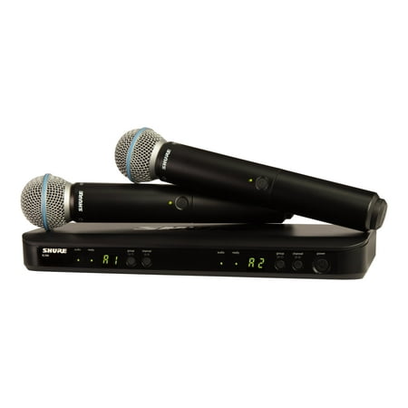 Shure Wireless Dual Vocal System with two Beta 58A - 542 MHz to 572 MHz Operating Frequency - 50 Hz to 15 kHz Frequency Response - 299.87 ft Operating Range