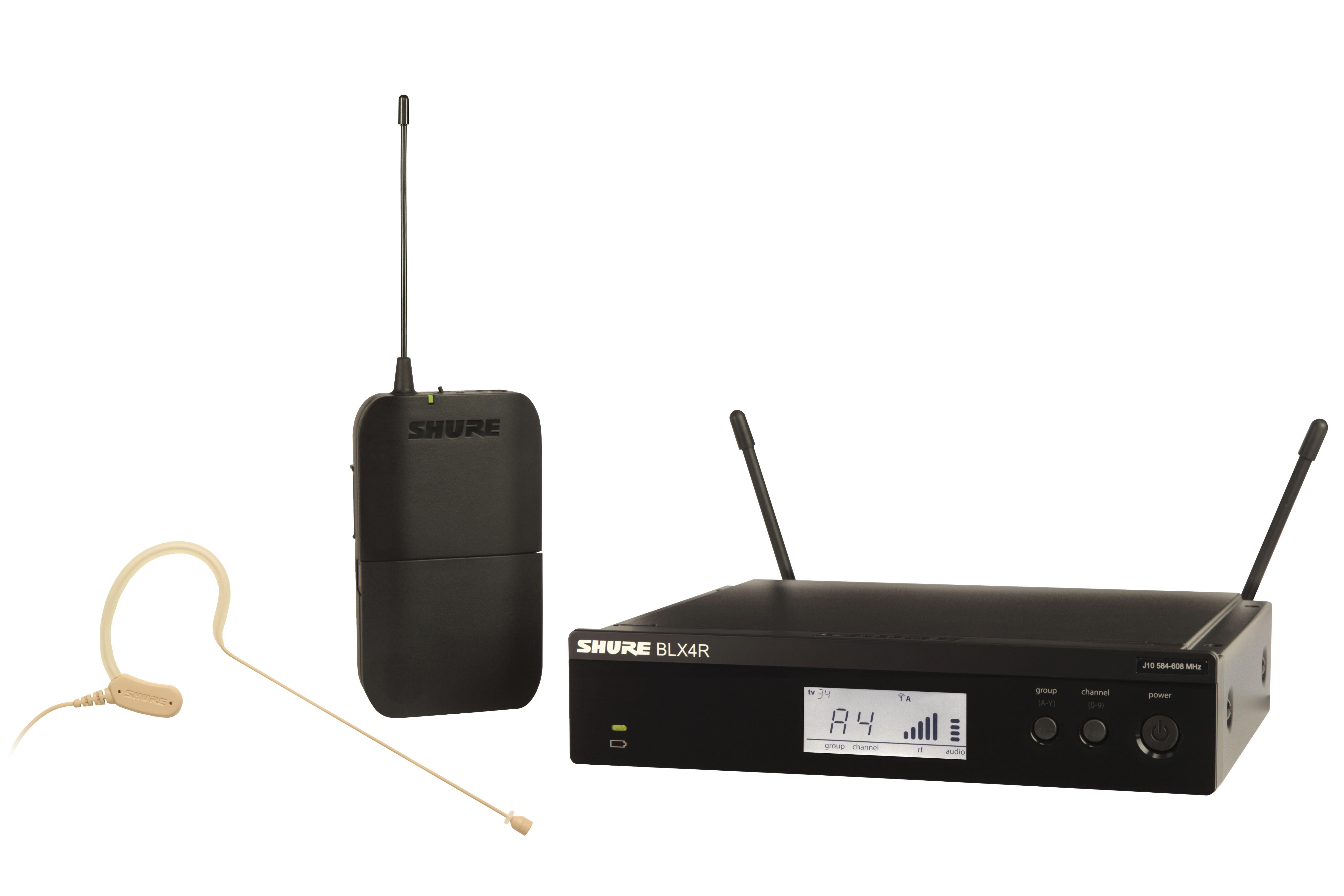 Shure BLX14R/MX53 Headworn Wireless System - Microphone system