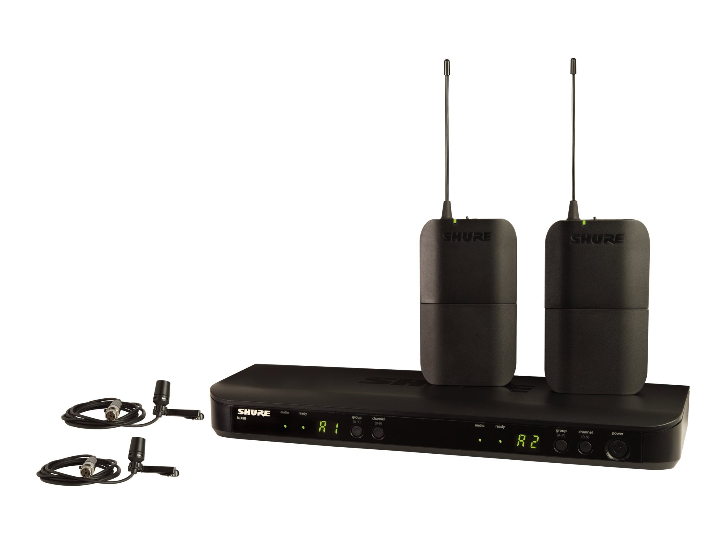 Shure BLX188/CVL Wireless Dual Presenter System with two CVL Lavalier ...