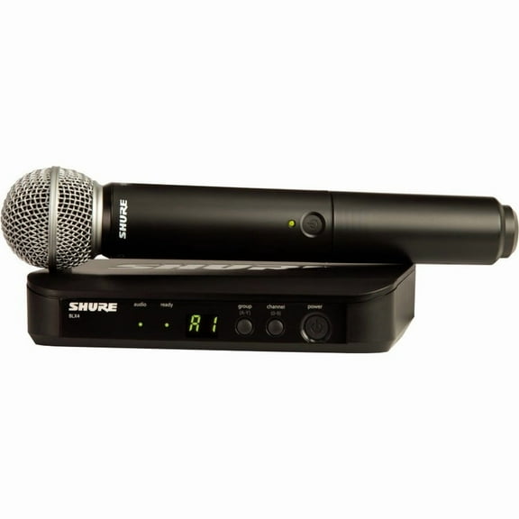 Shure BLX24/SM58 Wireless Vocal System with SM58 - 542 MHz to 572 MHz Operating Frequency - 50 Hz to 15 kHz Frequency Response - 299.87 ft Operating Range
