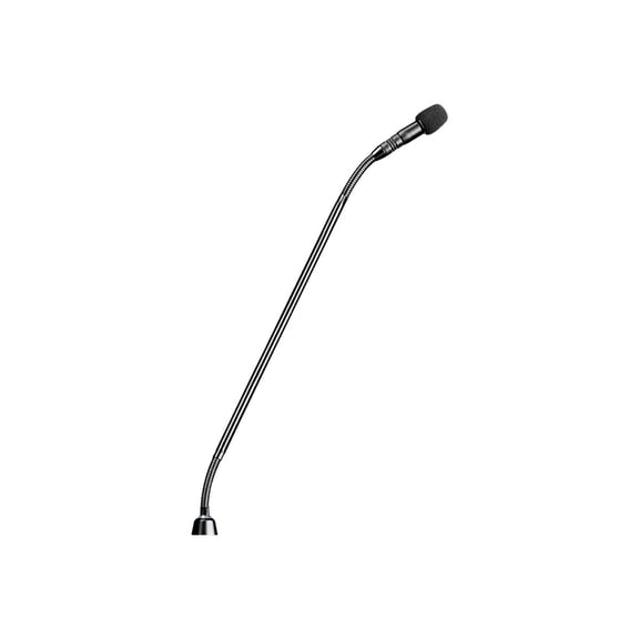 Shure MX415LPDF/C Wired Electret Condenser Microphone - 50 Hz to 17 kHz - Cardioid - Gooseneck, Shock Mount, Surface Mount, Desktop - XLR