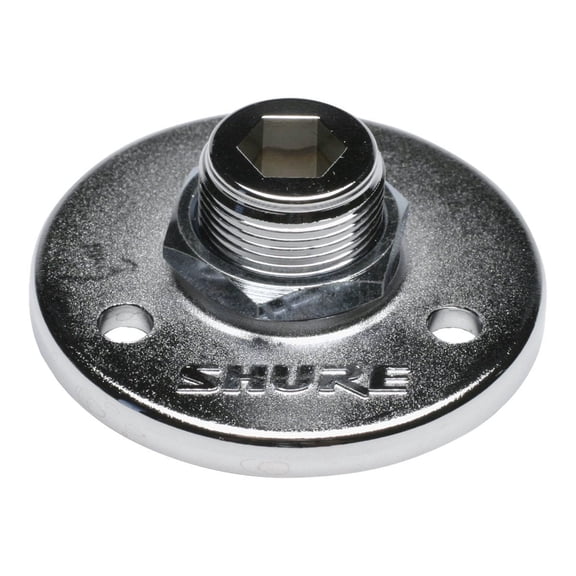 Shure - Flange mount for microphone - matte silver