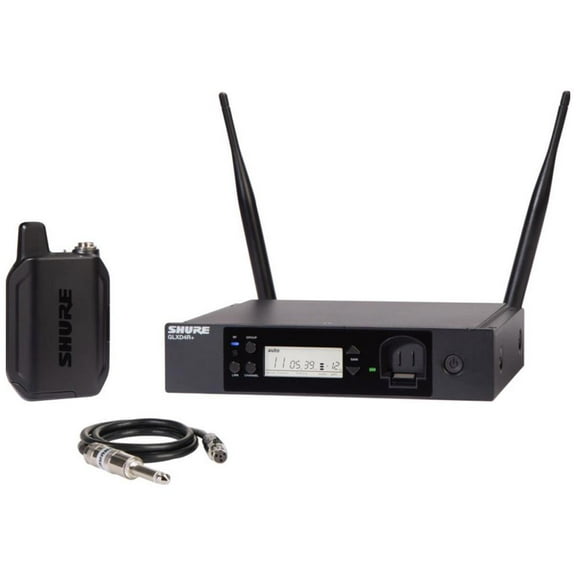 Shure GLXD14R+ Dual Band Digital Wireless Rack System with WA302 Instrument Cable, Z3: 2.4/5.8GHz
