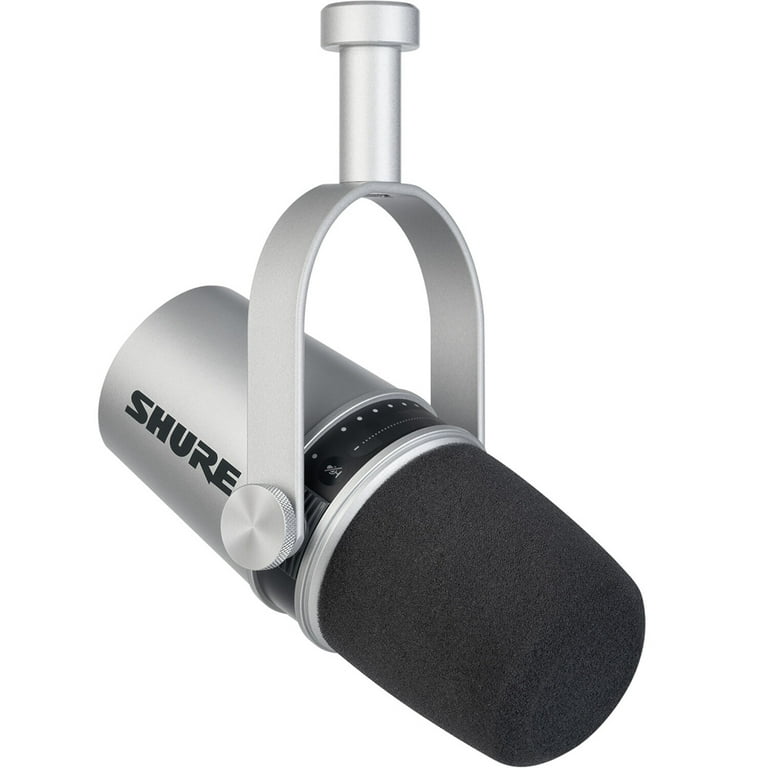 Shure MV7 Podcast Microphone (Silver) - Walmart.com