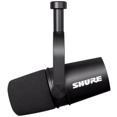 Shure - MV7X Podcast Microphone – XLR Outputs for Podcasting, Live Streaming, Music Recording & Youtube Content - Black